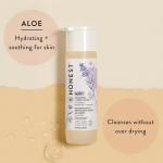 The Honest Company 2-in-1 Cleansing Shampoo Body Wash Gentle for Baby, Naturally Derived, Tear-free, Hypoallergenic, Lavender Calm, 18 fl oz