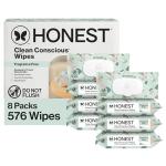 The Honest Company Hypoallergenic Multi-Use Baby Wipes for Sensitive Skin, Geo Mood, 576 Count