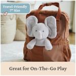GUND Baby Peek-a-Boo Flappy Elephant Plush, Elephant Stuffed Animal, Baby Toy for Ages 0 and Up, Gray, 7" (Batteries Not Required)