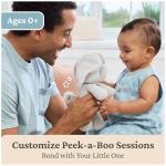 GUND Baby Peek-a-Boo Flappy Elephant Plush, Elephant Stuffed Animal, Baby Toy for Ages 0 and Up, Gray, 7" (Batteries Not Required)