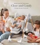 Mallify Convertible High Chairs for Babies and Toddlers, Height Adjustable Baby High Chair, High Chair with Removable Tray, Adjustable Backrest, Portable Baby Dinning Chair with Lockable Wheels