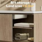 PandaEar Foldable Baby Bathtub, Large Collapsible Kids Bath Tub for Toddlers & Infants, Space-Saving Portable Bath Bucket with Drain Plug, Non-Slip Design for Home Use -Cream