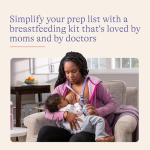 Lansinoh You’ve Got This Breastfeeding Essentials Kit for New Moms, 77-Piece Gift Set with Nursing Pads, Breastmilk Storage Bags, Nipple Cream, Hot & Cold Therapy Packs, and Silicone Breast Pump
