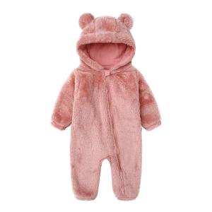 Babymine Toddler Baby Girl Clothes 9-12 Months Pink Infant Coat Snowsuit,Baby Girl Fall Winter Outfits Jacket Fleece Hoodie Onesie Bear Costume Sleeper Pajamas Snow Suit