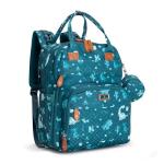 BabbleRoo Diaper Bag Backpack - Baby Essentials Travel Tote - Multi Function Water Resistant Diaper Bag, Travel Essentials Baby Bag with Changing Pad, Stroller Straps & Pacifier Case - Unisex, Dino