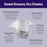 Clean Conscious™ Overnight Diapers | Up to 12 Hours of Protection | Hypoallergenic + Fragrance Free | Cozy Cloud + Star Signs | Size 6, 34 Count Club Box