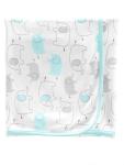 Simple Joys by Carter's Unisex Babies' 8-Piece Towel and Washcloth Set, Aqua Blue/Grey, One Size