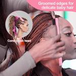 SWEET VIEW 3 Pcs Slick Back Hair Brush, Rat Tail Comb, Edge | Bristle Brush, Hair Accessories for Girls, Kids, Toddlers Sleek Ponytail/Bun, Edge Control and Smoothing Baby Hair & Flyaways