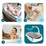 The First Years Rain Shower Baby Spa Bathtub Set – Includes Infant Sling, Soothing Spray Shower Head, Fresh Water Tank and Built-in Soft Brush – 3-in-1 Newborn to Toddler Design –Baby Bath Essentials