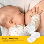 Medela Contact Nipple Shields, Medium 20mm, Food Grade Silicone | for Latching Difficulties During Breastfeeding, Flat or Inverted Nipples