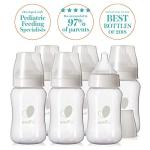 Evenflo Feeding Premium Proflo Venting Balance Plus Wide Neck Baby, Newborn and Infant Bottles - Helps Reduce Colic - 9 Ounce (Pack of 6)