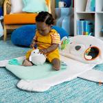 Bright Starts Tummy Time Prop & Play Baby Activity Mat with Support Pillow & Taggies - Polar Bear 35 x 29.5 in., Newborn and up