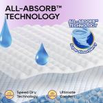 HONEY CARE All-Absorb Disposable Female Dog Diapers Small Size, Improved, 40 Count, Super Absorbent, Breathable, Wetness Indicator (Pack of 1, 40 Count Total)