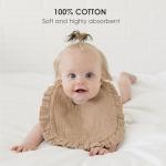 MairMore Baby Muslin Bibs Bandana Drool Bibs for Unisex Boys & Girls, Soft and Absorbent Cotton Teething Drooling Bib Set for Newborn Toddler