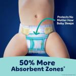 Pampers ZZZ Overnight Diapers, Size 5 (27+ lbs), 88 Count, Nighttime Protection Disposable Baby Diaper, Night Time Leak and Skin Protection