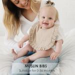 MairMore Baby Muslin Bibs Bandana Drool Bibs for Unisex Boys & Girls, Soft and Absorbent Cotton Teething Drooling Bib Set for Newborn Toddler