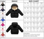 Kimjun Toddler Baby Hooded Down Jacket Boys Girls Kids Thicken Warm Winter Coat Outerwear 18-24M Black
