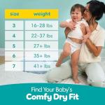 Pampers Diapers - Swaddlers 360° - Size 6, 92 Count, up to 100% Leakproof Comfy Dry Fit, Designed for Easy Changes, Pull On Baby Diaper (Packaging May Vary)