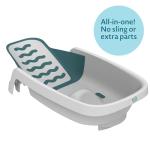 The First Years 4-in-1 Reclining Baby Bathtub – Grows-with-Baby Adjustable Bath Seat – Multi-Position Backrest for Newborn, Infant & Toddler Use – Ages 0–24 Months