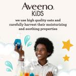 Aveeno Kids Face & Body Wash for Sensitive Skin, Oat Extract, Tear-Free, Non-Drying, Light Scent, Pump Dispenser, Hypoallergenic, Sulfate & Dye Free, 18 fl oz