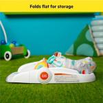 Bright Starts Learn-to-Sit Baby Floor Seat, 2-Positions Grow with Infant, Portable Baby Chair, Includes Sensory Toys, Unisex, 4-12 Months, Playful Paradise