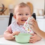 Zainpe 4Pcs Muslin Baby Hooded Towel & Washcloth Set Pink Flowers Pattern Soft Absorbent Cotton Bath Hood Towels for Newborn Toddlers Essentials Boys Girls Infant Shower Gift 31.5 x 31.5 in