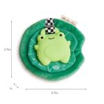 Itzy Ritzy Crinkle Teether Toy – Silicone Frog Teething Toy with Crinkly Lilypad & Plush Velour Layer – Features Multiple Textures for Teething Relief – Designed for Ages 3 Months and Up (Frog)