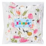 Zainpe 4Pcs Muslin Baby Hooded Towel & Washcloth Set Pink Flowers Pattern Soft Absorbent Cotton Bath Hood Towels for Newborn Toddlers Essentials Boys Girls Infant Shower Gift 31.5 x 31.5 in
