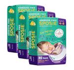 Sposie Overnight Diaper Booster Pads, Stops Leaks and Bedwetting, Original Adhesive-Free Absorbent Inserts, Helps Reduce Nighttime Changes and Rash, Use with Sizes 4-6, Made in U.S.A. 90 ct.