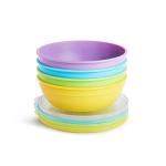 Munchkin® Love-a-Bowls™ 10 Piece Baby Feeding Set, Includes Bowls with Lids and Spoons, Multicolor