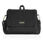 Hannah & Sophia Belle Convertible Baby Diaper Backpack & Bag in Black, Large Size, Dual Sided Water Resistant Changing Mat Included, Detachable Shoulder Straps, Easy To Use