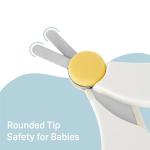 Pigeon Baby Nail Scissors with Rounded Tip, 0 Months (MADE IN JAPAN)