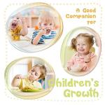 4 Piece Stainless Steel Toddler Forks and Spoons with Smooth Rounded Edges | Self-Feeding Toddle Utensil Set for Babies 1+ Year Old | Dishwasher Safe Baby Silverware Set