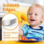 4 Piece Stainless Steel Toddler Forks and Spoons with Smooth Rounded Edges | Self-Feeding Toddle Utensil Set for Babies 1+ Year Old | Dishwasher Safe Baby Silverware Set