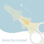 Pigeon Baby Nail Scissors with Rounded Tip, 0 Months (MADE IN JAPAN)