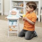 Melissa & Doug Play High Chair Pretend Play High Chair Baby Doll Accessories