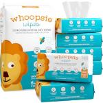 Whoopsie Wipes – The Original 100% Pure Cotton Dry Baby Wipes – Ultra Soft, Unscented, Chemical-Free Wipes for Sensitive Skin – Use Dry or Add Water for Wet Wipes – 6 Packs (600 Count)