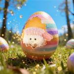 Apricot Lamb Sushi Plush Food Plushies Stuffed Animals for Kids, Soft Cute Plush Toys for Baby Girl and Boy, Fluffy Shrimp Sushi 3.5 Inches