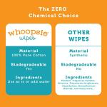 Whoopsie Wipes – The Original 100% Pure Cotton Dry Baby Wipes – Ultra Soft, Unscented, Chemical-Free Wipes for Sensitive Skin – Use Dry or Add Water for Wet Wipes – 6 Packs (600 Count)