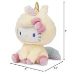 GUND Sanrio Hello Kitty Unicorn Plush Toy, Premium Stuffed Animal for Ages 1 and Up, Yellow, 6”