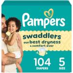 Pampers Baby Diapers - Swaddlers - Size 5, 104 Count, Ultra Absorbent Disposable Infant Diaper
