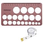 Momcozy Nipple Ruler for Flange Sizing, Soft & Flexible Silicone Measurement Tool for Breast Pump Sizing, Compatible with Momcozy, Medela, Spectra, Lansinoh, Easy to Use for Comfortable Pumping