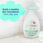 Baby Dove Sensitive Skin Care Baby Wash Fragrance Free Moisture For Baby Bath Time Fragrance Free and Hypoallergenic, Washes Away Bacteria 34 oz (Pack of 1)