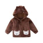 Cute Bear Ear Infant Coat Unisex Warm Hooded Outerwear For Girls Boys Winter Baby Jacket 12-18 Months