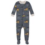 Gerber Baby Boys 4-Pack Footed Pajamas, Bears & Trucks Grey, 12 Months