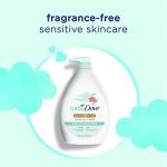 Baby Dove Sensitive Skin Care Baby Wash Fragrance Free Moisture For Baby Bath Time Fragrance Free and Hypoallergenic, Washes Away Bacteria 34 oz (Pack of 1)