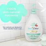 Baby Dove Sensitive Skin Care Baby Wash Fragrance Free Moisture For Baby Bath Time Fragrance Free and Hypoallergenic, Washes Away Bacteria 34 oz (Pack of 1)