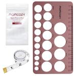 Momcozy Nipple Ruler for Flange Sizing, Soft & Flexible Silicone Measurement Tool for Breast Pump Sizing, Compatible with Momcozy, Medela, Spectra, Lansinoh, Easy to Use for Comfortable Pumping