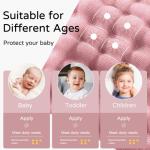 Yoofoss Hooded Baby Towels for Newborn 2 Pack 100% Muslin Organic Cotton Baby Bath Towel with Hood for Babies, Infant, Toddler and Kids, 32x32Inch, Soft and Absorbent Newborn Essential,Pink&Wh Leaf