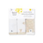 Burt's Bees Baby Infant Washcloths, 100% Organic Cotton, Soft and Super Absorbent Knit Terry & Woven Terry Wash Cloth